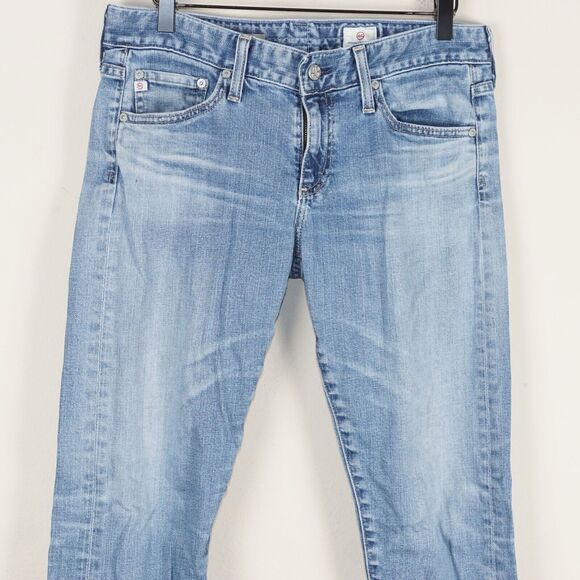 Adriano Goldschmied Relaxed Skinny Nikki Light Wash Distressed Jeans Womens 28 - Picture 2 of 16